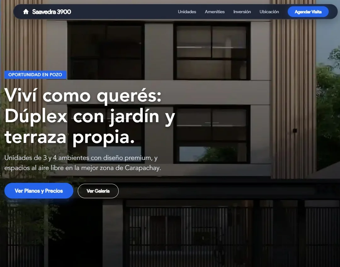 Vista principal del caso Saavedra 3900